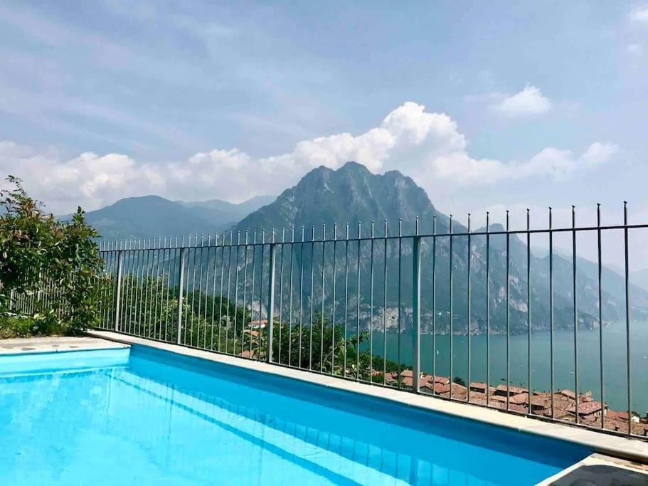 Piccolo Paradiso Vista Lago Con Piscina Privata Riva di Solto Eksteriør bilde